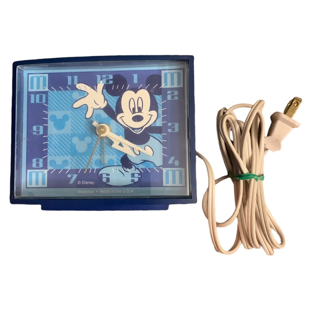Vintage Disney Mickey Mouse Westclox Alarm Clock